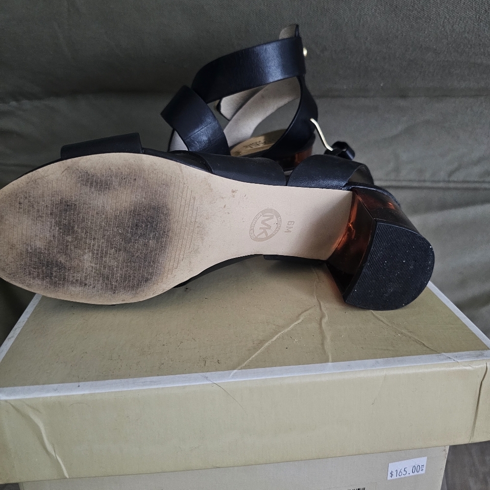 Michael Kors Black Strappy Heels - Picture 2 of 4